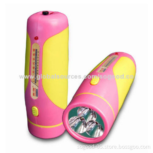 High Quality Energy-saving LED Torch Light, Made of Plastic